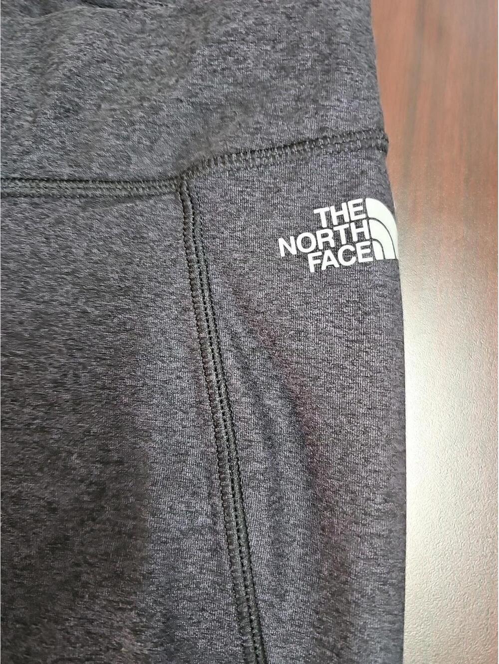 The North Face Leggings Womens Small Gray Full Length 28” Gathered Calf Design - Picture 3 of 5